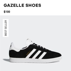 Adiddas Women’s Gazelle in black and white